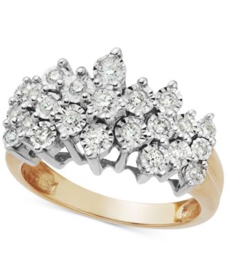 Macy's Brand - Diamond Crown Ring in 10k Gold (1/2 ct. t.w.)