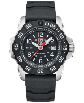 Luminox - Men's Swiss Navy Seal RSC Black Rubber Strap Watch 45mm