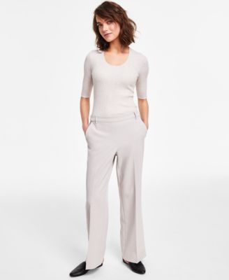 Alfani - Women's Pull-On Wide-Leg Pants