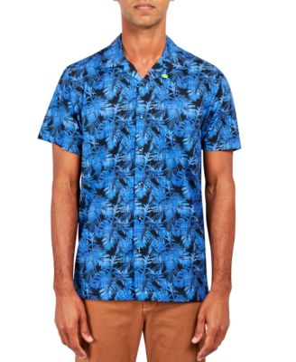 Society of Threads - Men's Tropical-Print Camp Shirt