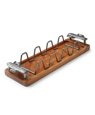 The Cellar - Southwest Cactus Handled Wood Taco Tray