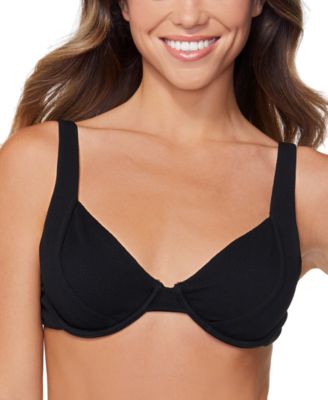 Raisins - Juniors' Textured Underwire Bikini Top