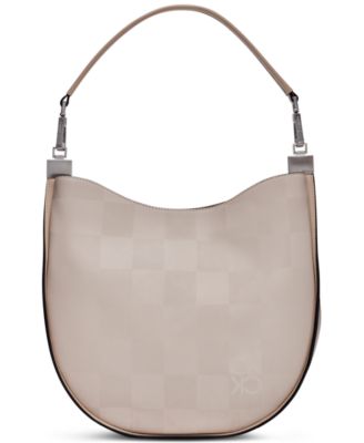 Calvin Klein - Celestine Medium Signature Embossed Checkered Shoulder Bag