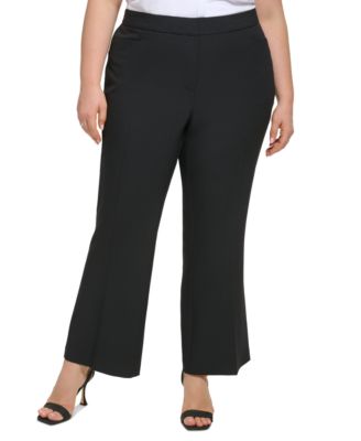 Calvin Klein - Plus Size High-Rise Wide-Leg Pants