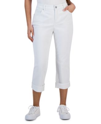 Style & Co - Petite Curvy Cuffed Capri Jeans