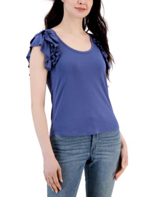 Tommy Hilfiger - Women's Flutter-Sleeve Tank Top