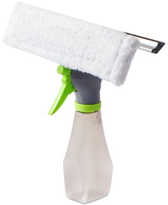 True & Tidy - xGlass Cleaner Spray Bottle with Built-in Squeegee