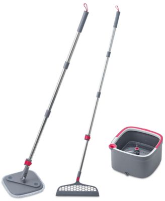 True & Tidy - Mop, Silicone Sweeper & Bucket Cleaning System