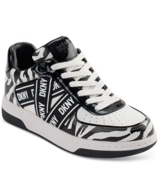 DKNY - Women's Olicia Lace-Up Logo-Strap Sneakers