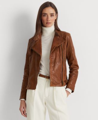 Macy's Brand - Leather Moto Jacket