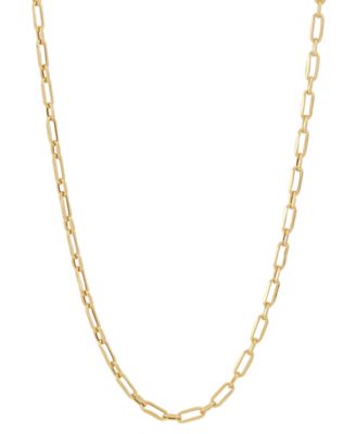 Macy's Brand - Children's Paperclip Link 13" Chain Necklace in 14k Gold