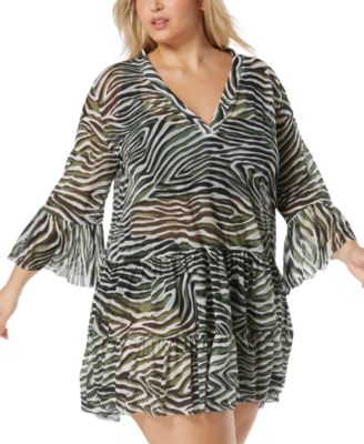 Coco Reef - Women's Printed Enchant Tiered Swim Dress Cover-Up