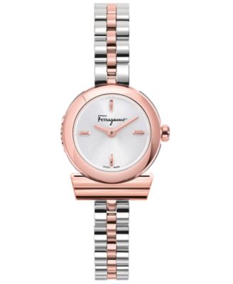 Salvatore Ferragamo - Women's Swiss Gancini Two Tone Stainless Steel Bracelet Watch 23mm