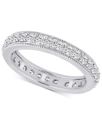 Macy's Brand - Diamond Beaded Edge Eternity Band (7/8 ct. t.w.) in 14k Gold