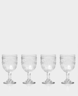 Euro Ceramica - Fez Wine Glasses, Set of 4