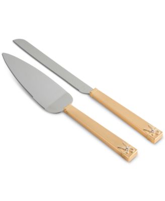 Vera Wang Wedgwood - Wedgwood Gold- & Silver-Plated 2-Pc. Love Knots Cake Knife & Server Set