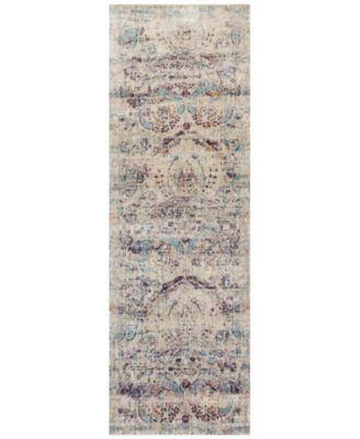 Spring Valley Home - Anastasia AF-05 Silver/Plum 2'7" x 8' Runner Rug