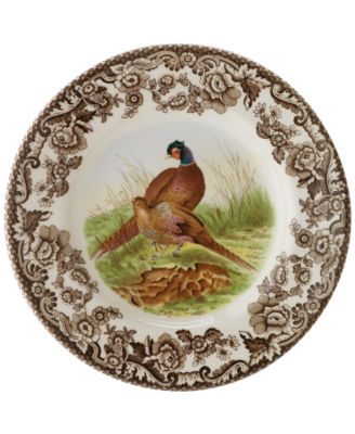 Spode - "Woodland" Bird Canap&eacute; Plates, Set of 4
