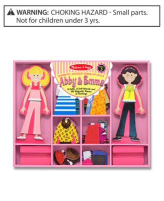 Melissa and Doug - Girls Toy, Abby and Emma Magnetic Dress-Up Set