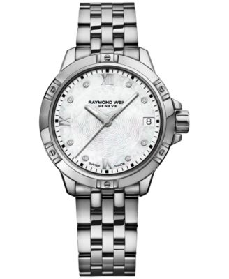 Raymond Weil - Women's Swiss Tango Diamond Accent Stainless Steel Bracelet Watch 30mm 5960-ST-00995