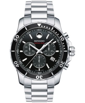 Movado - Men's Swiss Chronograph Series 800 Performance Steel Bracelet Watch 42mm 2600142