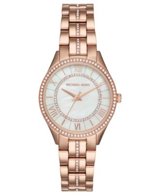 Michael Kors - Women's Lauryn Rose Gold-Tone Stainless Steel Bracelet Watch 33mm