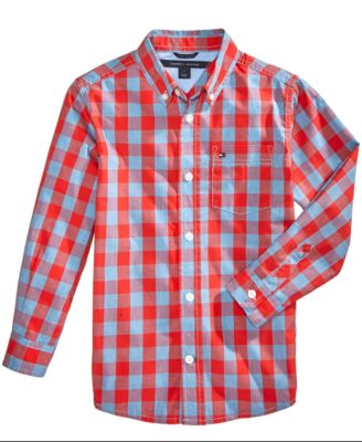 Tommy Hilfiger - Box-Plaid Cotton Shirt, Toddler & Little Boys (2T-7)