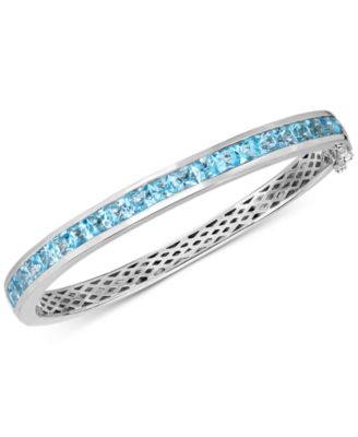 Macy's Brand - Gemstone Bangle Bracelet in Sterling Silver