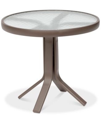 Agio - Aluminum 20" Round Outdoor End Table