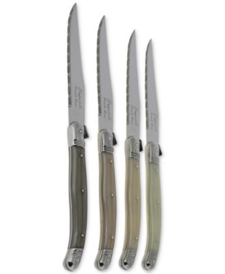 French Home - Laguiole Neutral Tones Steak Knives, Set of 4