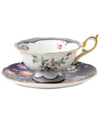Wedgwood - Wonderlust Midnight Crane Teacup & Saucer