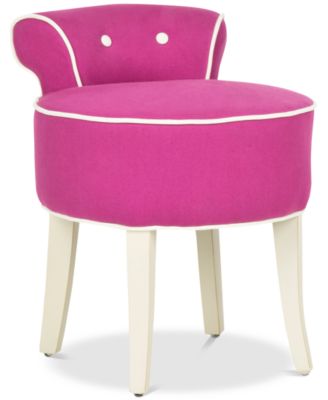 Safavieh - Bonilla Vanity Stool, Quick Ship