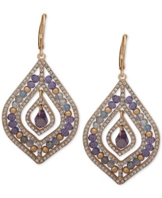 lonna & lilly - Pav&eacute; & Stone Beaded Chandelier Earrings