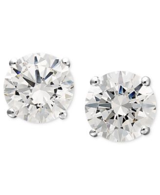 Arabella - Cubic Zirconia Stud Earrings in 14k Gold