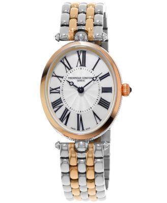 Frederique Constant - Women's Swiss Art Deco Two-Tone Stainless Steel Bracelet Watch 30x25mm