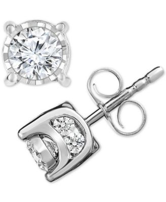 TruMiracle - &reg; Diamond Stud Earrings (1/2 or 3/4 ct. t.w.) in 14k Gold