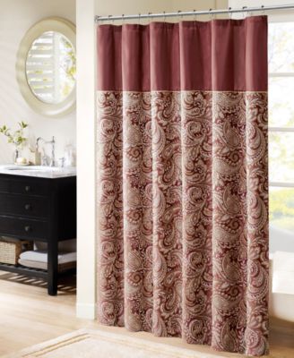Madison Park - Aubrey 72" x 72" Polyester Jacquard Shower Curtain