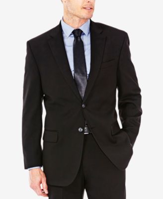 Haggar - Men's Sharkskin Classic-Fit Suit Jacket
