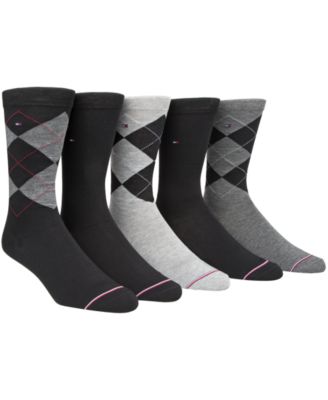 Tommy Hilfiger - Men's 5-Pk. Argyle Crew Socks