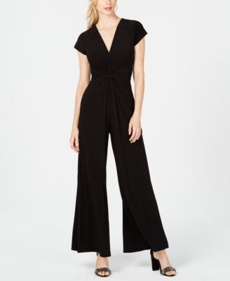 Vince Camuto - Twist-Front Plunge Jumpsuit
