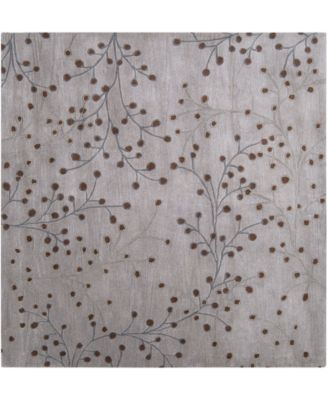 Surya - Athena ATH-5055 Medium Gray 6' Square Area Rug