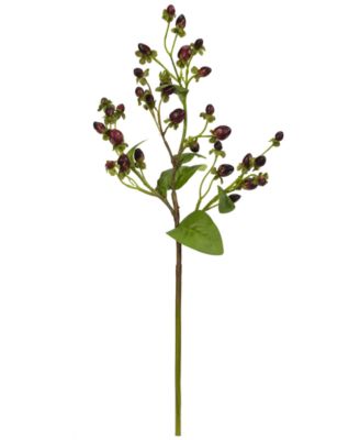 Nearly Natural - 17" Italian Coffee Bean Artificial Flower, Set of 8