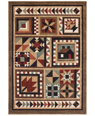 Oriental Weavers - Woodlands 9596A Brown/Multi 7'10" x 10' Area Rug