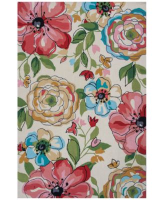 Kas - Sonesta Floral Splash 2039 Sand 3'3" x 5'3" Area Rug
