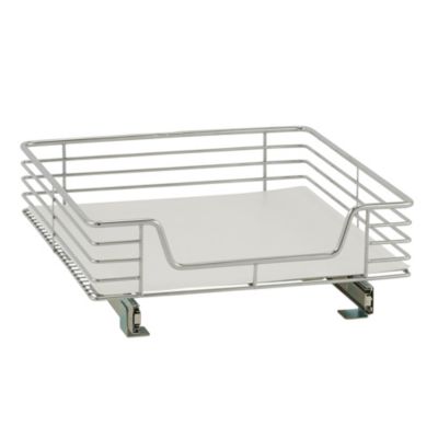 Household Essentials - Design Trend 20" Extended Depth 1-Tier Single Sliding Under Cabinet Shelf