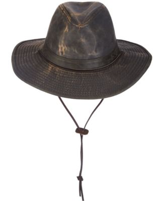 Dorfman Pacific - Men's Weathered Big-Brim Safari Hat