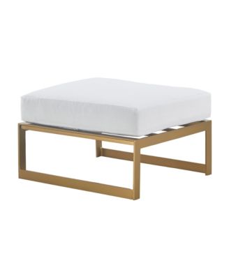 Elle Decor - Mirabelle Outdoor Ottoman, Quick Ship