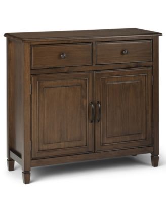 Simpli Home - Connaught Storage Cabinet, Quick Ship
