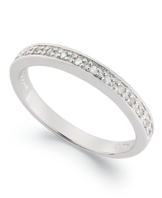 Macy's Brand - Diamond Band Ring in Sterling Silver (1/10 ct. t.w.)
