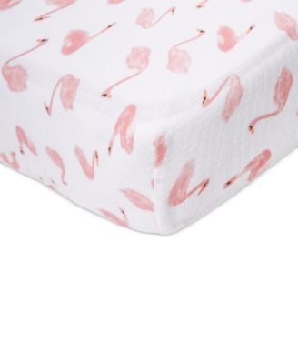 aden by aden + anais - Baby Girls Briar Rose Printed Cotton Crib Sheet